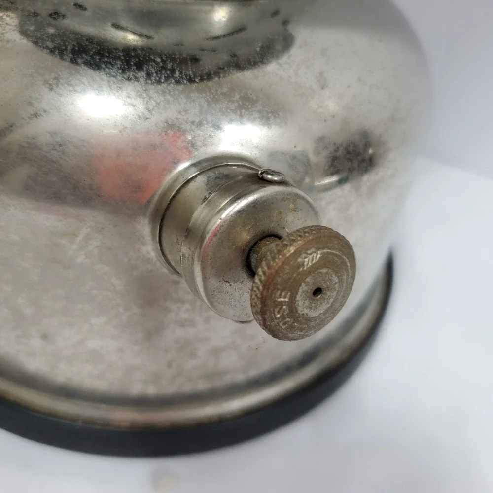 Coleman Lantern Green Vintage 220 Dual Mantle Nickel NOT Tested